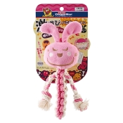 DoggyMan Cotton Rabbit іграшка для собак м’яка кролик з пищалкою 23x9.5x3.5 см S (арт 85796)