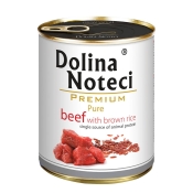 Dolina Noteci Dog Premium Pure Beef влажный корм для собак с говядиной и коричневым рисом 800 г (арт DN 800 (601))