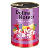 Dolina Noteci Dog Superfood Roe & Beef влажный беззерновой корм для собак с косулей и говядиной 400 г (арт DN 400 (589))