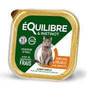 Equilibre & Instinct Cat Sterilised Poultry & Zucchini влажный корм для стерилизованных кошек с домашней птицей и кабачком 85 г (арт 7981)