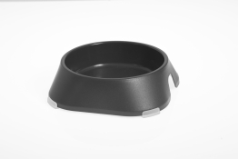 Fiboo Bowl Dark Gray S миска для животных с антискользящими накладками темно-серая 200 мл (арт FIB0100)