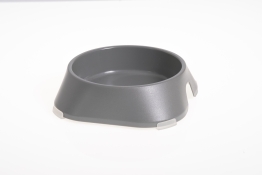 Fiboo Bowl Light Gray L миска для животных с антискользящими накладками светло-серая 700 мл (арт FIB0122)