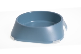 Fiboo Bowl Navy Blue M миска для животных с антискользящими накладками синяя 400 мл (арт FIB0106)