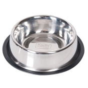 Flamingo Dish Rubber Rim миска с резиновым ободком для собак из нержавеющей стали 946 мл (арт 1030094)
