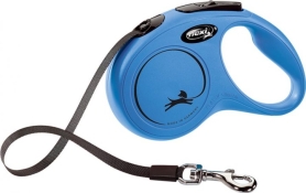 Flexi поводок-рулетка для мелких пород собак Classic лента XS Синий (арт CL00T3.251.BL.20)