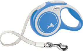 Flexi поводок-рулетка для мелких пород собак New Comfort лента XS Синий (арт CF00T3.251.BL.20)