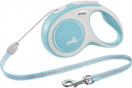 Flexi поводок-рулетка для мелких пород собак New Comfort трос S Голубой (арт CF10C8.251.HBL.20)