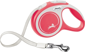 Flexi поводок-рулетка для мелких пород собак New Comfort лента S Красный (арт CF10T5.251.R.20)