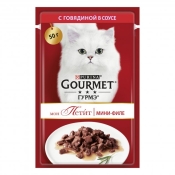 Purina Gourmet Mon Petit Beef влажный корм для котов 85 г (арт 7613035312678)