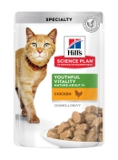HILL'S SP Cat Adult 7+ Chicken влажный корм для кошек зрелого возраста с курицей в соусе 85 г (арт 605256)