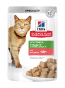 HILL'S SP Cat Adult 7+ Salmon влажный корм для кошек зрелого возраста с лососем в соусе 85 г (арт 605258)