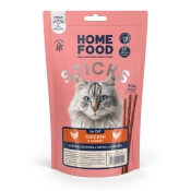 HOME FOOD CAT GRAIN FREE CHICKEN & CARROT MEAT STRIPS ALL LIFE STAGES - 0.04 КГ (арт 7010042)