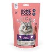 HOME FOOD CAT GRAIN FREE TURKEY & TOMATOES MEAT STRIPS ALL LIFE STAGES - 0.04 КГ (арт 7010031)