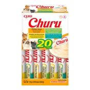 INABA Cat Churu Mousse Chicken Varieties лакомство для кошек сливочный мусс в стеках разновидности вкусов с курицей 280 г (арт EU127)