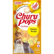 INABA Cat Churu Pops With Chicken лакомство для кошек сливочное желе с курицей 60 г (арт EU712)