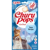INABA Cat Churu Pops With Tuna лакомство для кошек сливочное желе с тунцем 60 г (арт EU711)