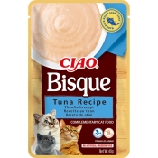 INABA Cat Ciao Bisque Puree With Tuna лакомство для кошек пюре с тунцем 40 г (арт EU851)