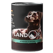 Landor Senior Dogs Lamb And Rabbit влажный корм для пожилых собак всех пород 0.4 кг (арт СВ-6)