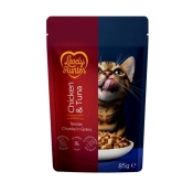 Lovely Hunter Cat Adult Pouches Chicken & Tuna влажный корм для взрослых котов с курицей и тунцом 85 г (арт LHU47937)
