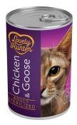 Lovely Hunter Sterilised Chicken and Goose влажный корм для взрослых кошек после стерилизации с курятиной и гусем 400 г (арт LHU45348)