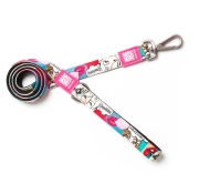 Max & Molly Short Leash Missy Pop L поводок короткий для собак с принтом Мисси Поп (арт 182008)