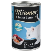 Miamor Cat Feine Beute with Salmon влажный корм для кошек беззерновой с лососем 400 г (арт 74464)