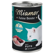 Miamor Cat Feine Beute with Turkey влажный корм для кошек беззерновой с индюшкой 400 г (арт 74462)