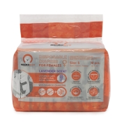 Misoko&Co Disposable Diapers For Female Dogs With Charcoal Moisture Indicator Lavender Scent одноразові підгузки для собак-сук малих порід з вугіллям, індикатором вологості та ароматом лаванди S 12 шт. (арт SHAMSK63051)
