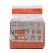 Misoko&Co Disposable Diapers For Male Dogs With Charcoal Moisture Indicator Lavender Scent одноразові підгузки для кобелів великих порід з вугіллям, індикатором вологості та ароматом лаванди L 12 шт. (арт SHAMSK63047)