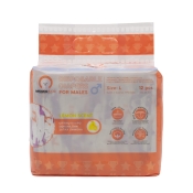 Misoko&Co Disposable Diapers For Male Dogs With Moisture Indicator Lemon Scent одноразові підгузки для кобелів великих порід з індикатором вологості та ароматом лимона L 12 шт. (арт SHAMSK63141)