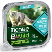 Monge Paté terrine Merluzzo влажный беззерновой корм для котов 100 г (арт 70012867)
