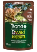Monge Cat Bwild Grain Free Bufalo влажный беззерновой корм для котов крупных пород 85 г (арт 70012751)