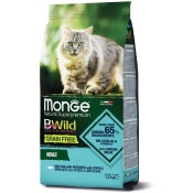 Monge Cat Bwild Grain Free Merluzzo сухой беззерновой корм для котов с треской 1.5 кг (арт 70012058)