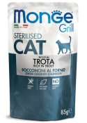 Monge Cat Grill Sterilized Trout влажный беззерновой корм для котов стерилизованных 85 г (арт 70013659)