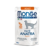Monge Monoprotein Anatra влажный беззерновой корм для котов 85 г (арт 70013703)