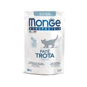 Monge Monoprotein Kitten Trota влажный беззерновой корм для котят 85 г (арт 70013727)