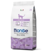 Monge Cat Sterilised Adult Rich in Chicken сухой корм для стерилизованных котов с курицей и рисом 1.5 кг (арт 70011938)