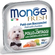Monge Dog Fresh Chicken & Vegetables влажный корм для собак курица с овощами 100 г (арт 70013031)