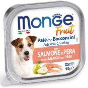Monge Dog Fruit Salmon & Pear влажный корм для собак с лососем и грушей 100 г (арт 70013246)