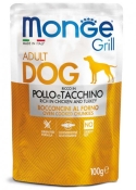Monge Dog Grill Chicken & Turkey влажный беззерновой корм для собак с курицей и индейкой 100 г (арт 70013116)