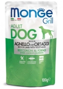 Monge Dog Grill Lamb & Vegetables влажный беззерновой корм для собак с ягненком и овощами 100 г (арт 70013161)