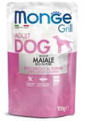 Monge Dog Grill Pork влажный беззерновой корм для собак с курица и свининой 100 г (арт 70013147)