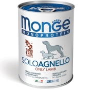 Monge Solo Agnello влажный беззерновой корм̆ для собак 400 г (арт 70014236)