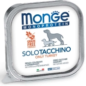 Monge Solo Tacchino влажный беззерновой корм̆ для собак 150 г (арт 70014144)
