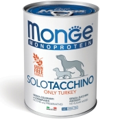 Monge Solo Tacchino влажный беззерновой корм̆ для собак 400 г (арт 70014229)