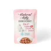 Natural Kitty Chunk in Gravy Chicken and Tuna влажный корм для кошек кусочки курицы и тунца в соусе 85 г (арт NKS240802)