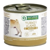 Nature's Protection Adult Light Turkey and Lamb влажный корм для собак всех пород склонных к полноте с индейкой и ягненком 200 г (арт KIK24519)