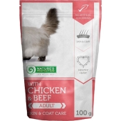 Nature's Protection Cat Skin&Coat with Chicken&Beef влажный корм для кошек для кожи и шерсти с курицей и говядиной 100 г (арт KIK45277)