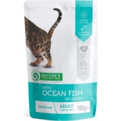 Nature's Protection Cat Neutered with Ocean Fish влажный корм для кошек после стерилизации с океанической рыбой 100 г (арт KIK45693)