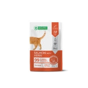 Nature's Protection Cat Neutered with Salmon and Herbs влажный корм для кошек после стерилизации с лососем и травами 100 г (арт NPUPF63659)